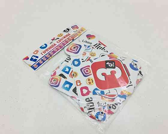 Бумажная гирлянда Социальные сети ''З Днем Народження'' (1 пачка) Харків