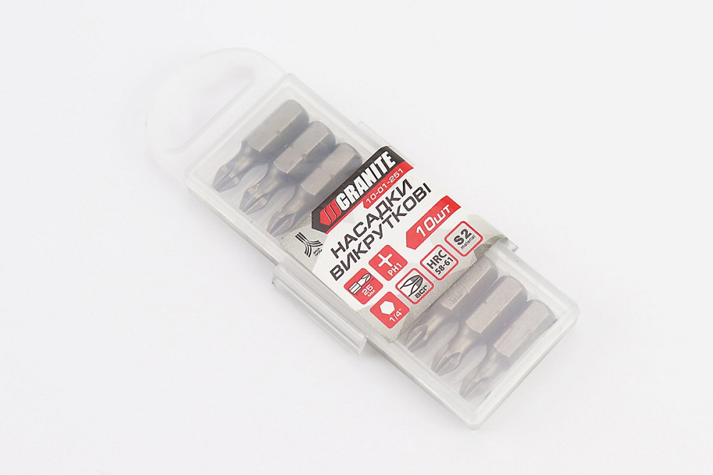 Біта РН1 25мм 1/4" S2 10шт 10-01-251 Київ - фото 2