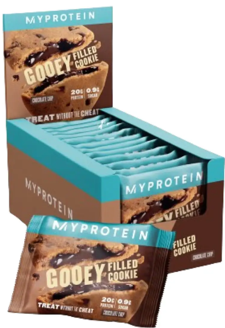 Протеиновое печенье Myprotein Protein Filled Cookie12x75g шоколадная крошка Киев - изображение 1