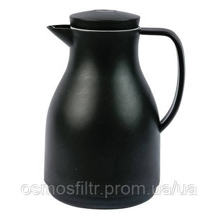 Термос Axentia 1 л з кнопкой чёрный (135290) Киев - изображение 1