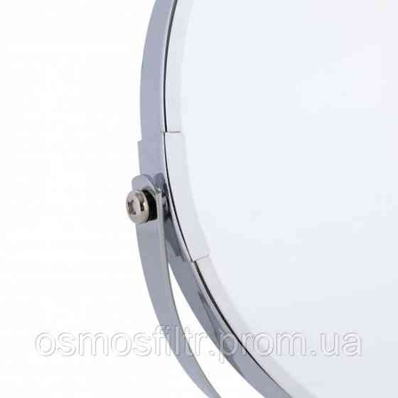 Зеркало косметическое настольное AXENTIA 3:1 хром O 17 см (282800) Киев