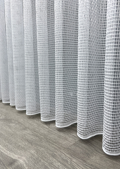 Тюль VR-Textil 2024т Жаккард Белый 400х270 см (42-1095) Киев - изображение 8