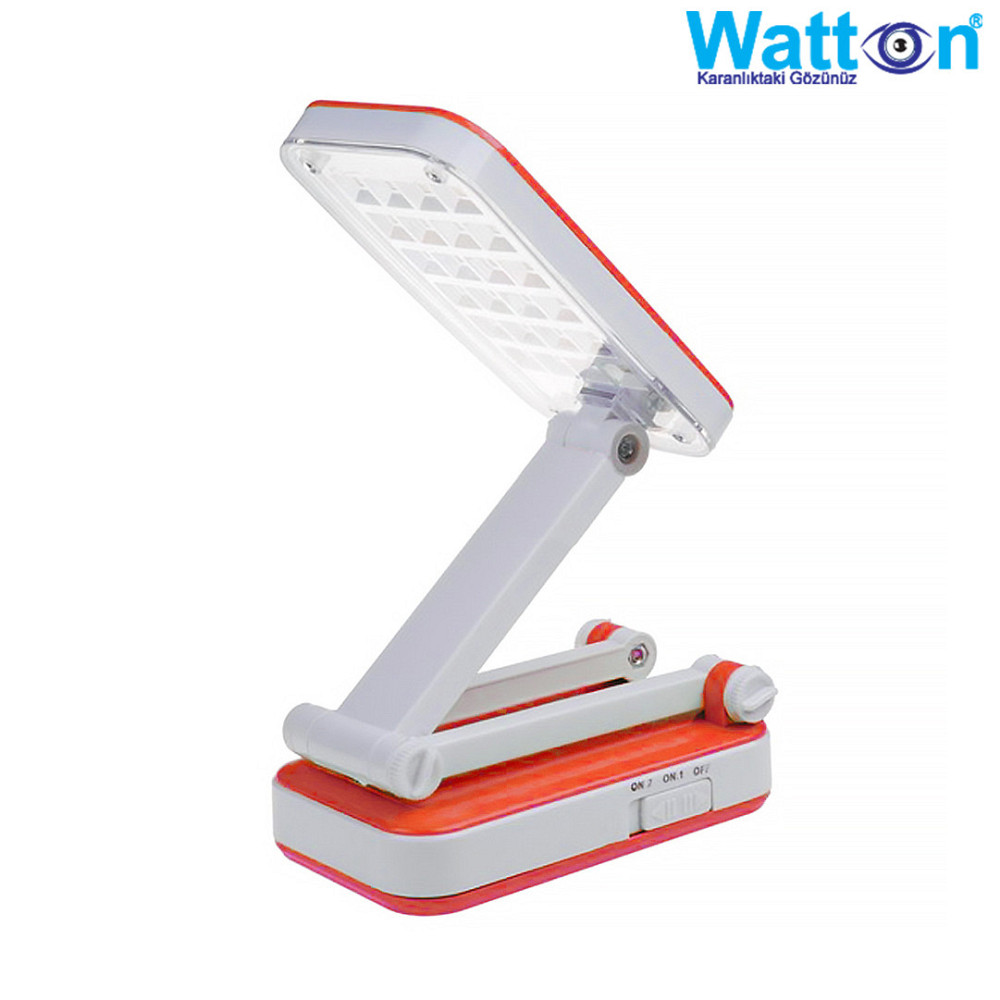 Акумуляторна настільна лампа Watton WT-006 світлодіодний світильник трансформер працює 10 годин Помаранчевий Кам'янець-Подільський - фото 5