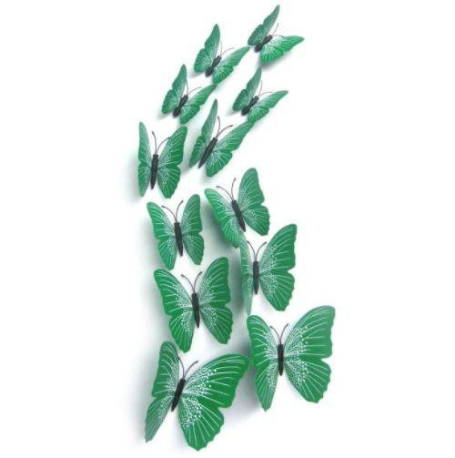 Метелики зелені на магнітах - 12шт. Київ - фото 1