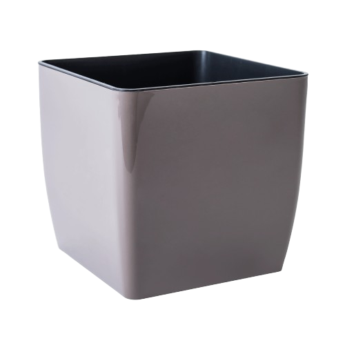 Вазон Квадро 27*27*26см низький капучіно Алеана Житомир - фото 1