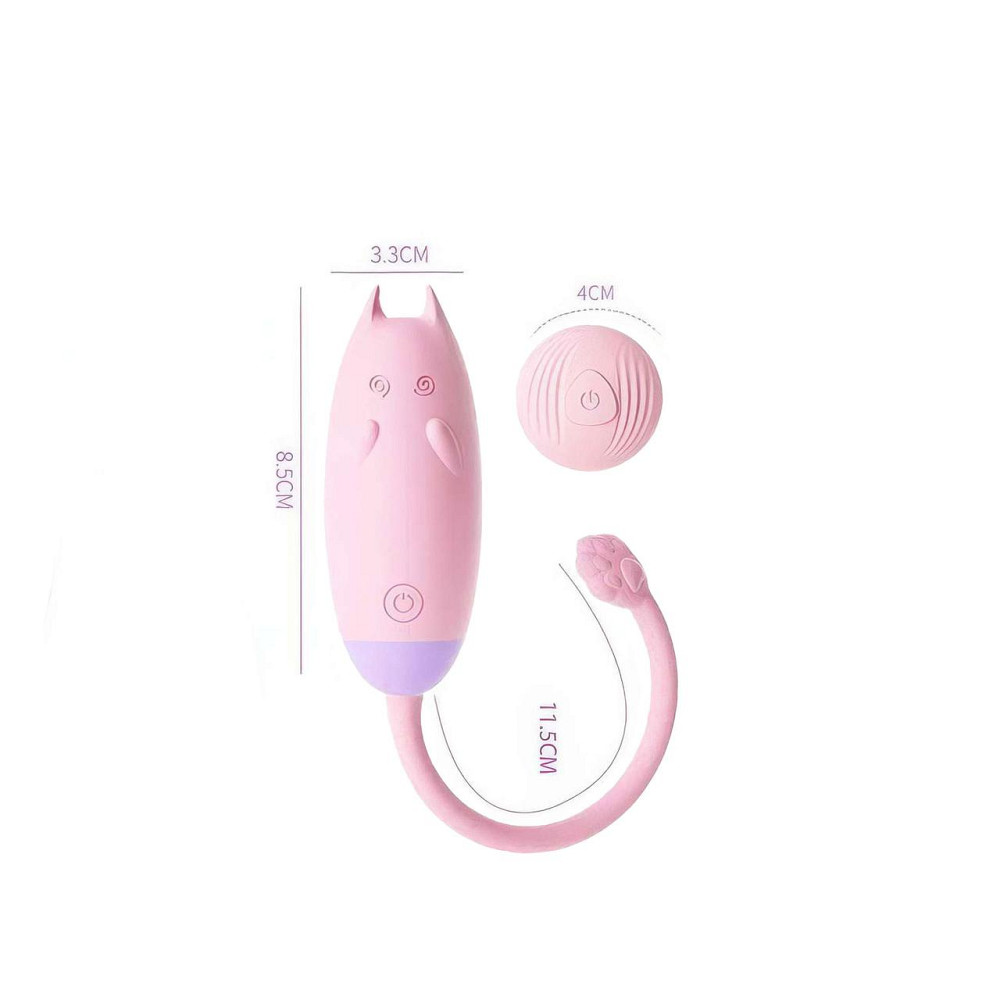 Кліторальний вібратор кішечка Lilo "We Love QiQi" USB (з пультом Д/К) рожевий Вінниця - фото 9