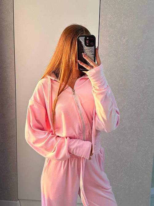 Жіночий повсякденний костюм з якісного велюра двійка Одеса - фото 8