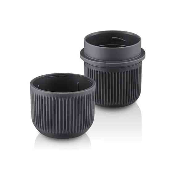 Портативна еспресо-кавоварка Wacaco Nanopresso сіра з чохлом, механічна, для меленої кави Київ