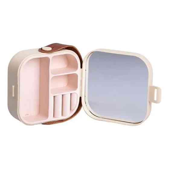 Yiwu Скринька для прикрас 9×9×3.8 см міні органайзер для ювелірних виробів HP-5-27BE Коломыя