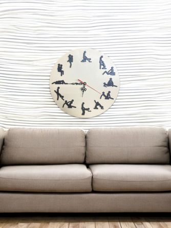 Годинник настінний "Камасутра", настінний годинник дерев'яний Кам'янець-Подільський