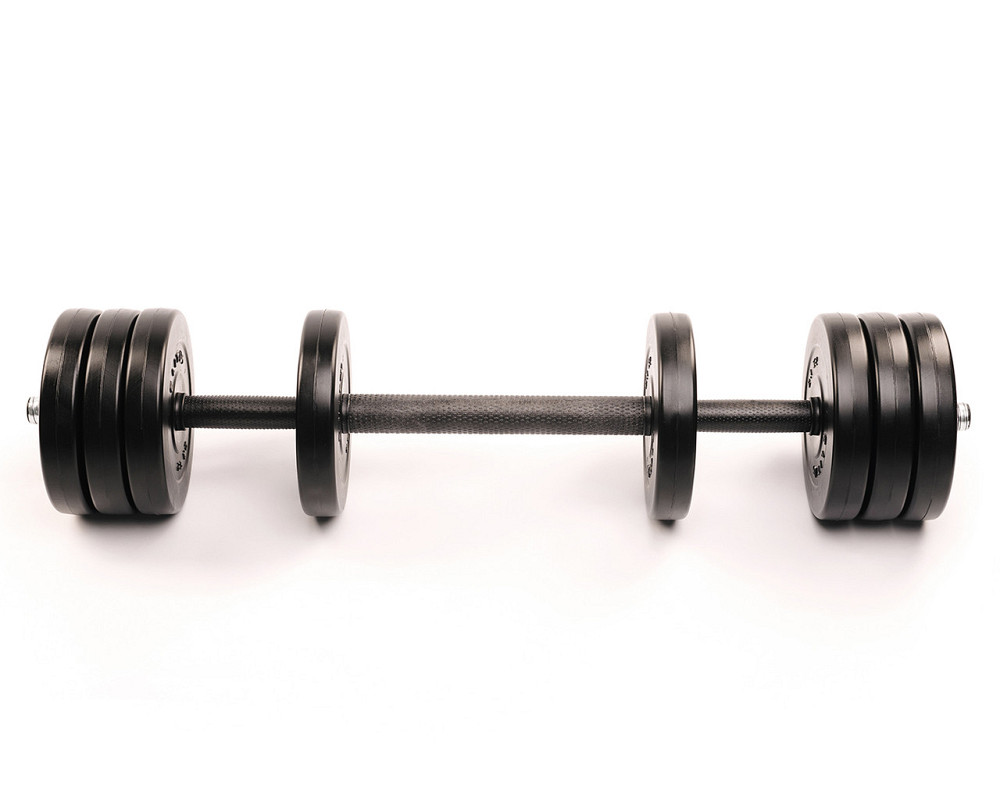 Гантелі Elitum 2×11 кг + подовжувач грифа для штанги комплект для дому та зали Київ - фото 4