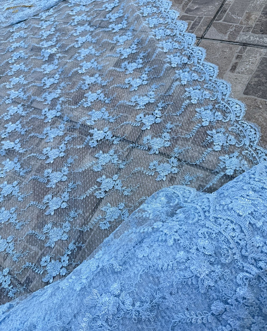 Тканина/опт/тюль блакитна — від 3 м. 110грн/м Київ - фото 7