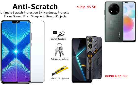 Защитное стекло NeoGlass для nubia N5 5G, nubia Neo 5G – ультрапрозрачное и устойчивое Киев