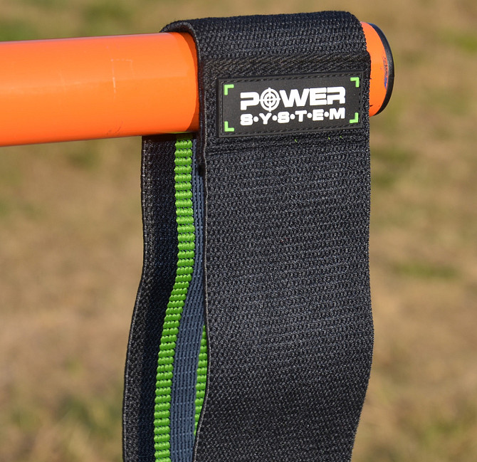Тканева гумка для фітнесу та спорту Power System PS-4092 Booty Band LVL 2 Black/Green (d_80 см. нава Кам'янське - фото 9