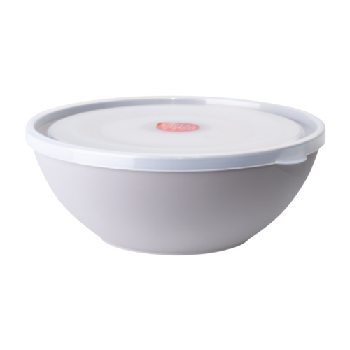 Миска з кришкою 0,8л пластик какао/прозорий Алеана Житомир