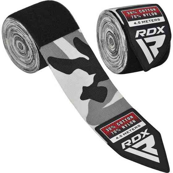 Бинти для боксу RDX WX Professional Boxing Hand Wraps Camo Grey (4.5м.) Каменское