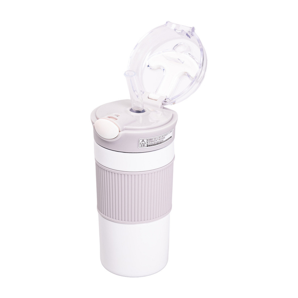 Термочашка з трубочкою 400 мл бежева HPGM3001BE Київ - фото 4