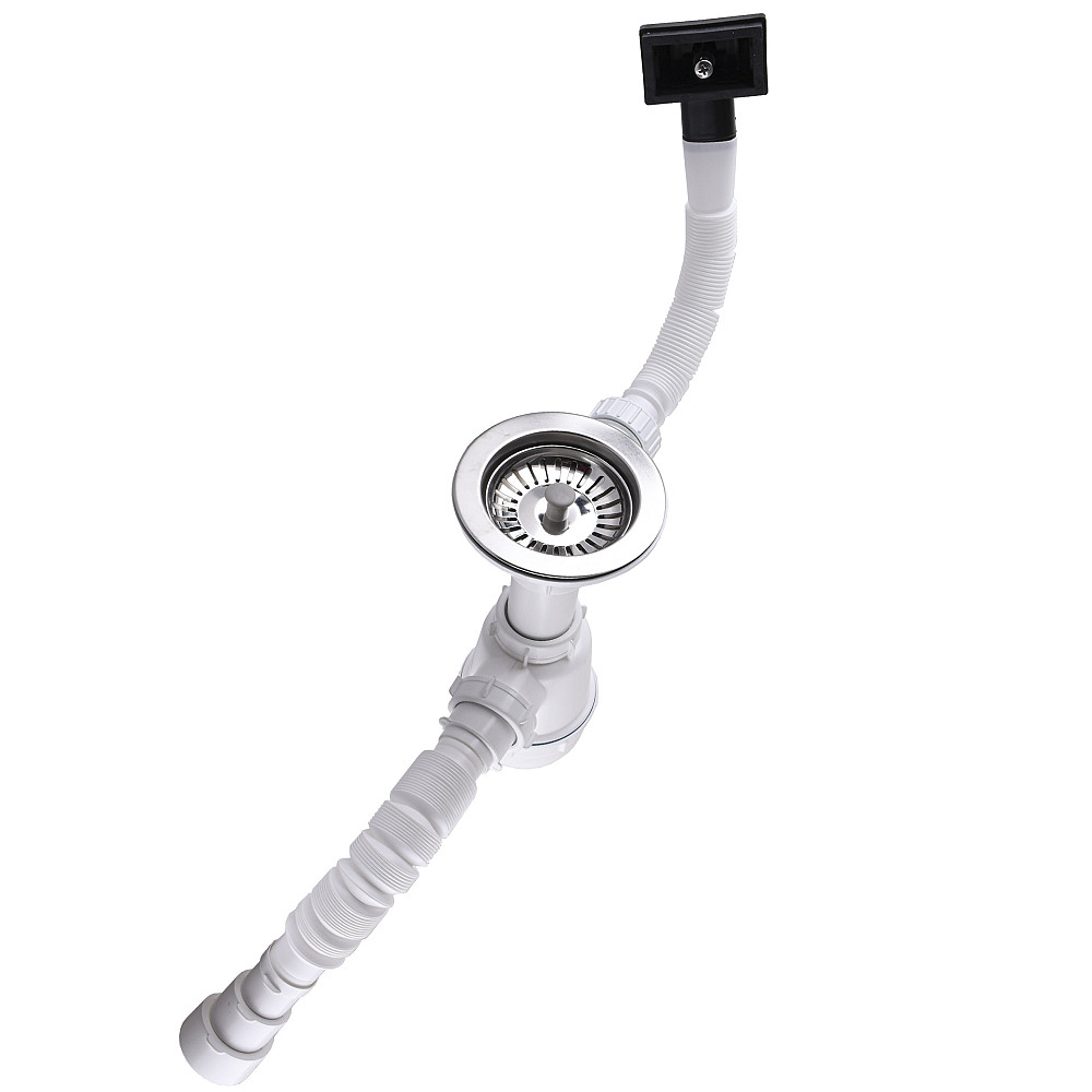 Сифон Waterstal А - 4007  під сталеву кухону  мийку   11/2 40 з переливом, з гнучкою трубою Тернопіль - фото 2