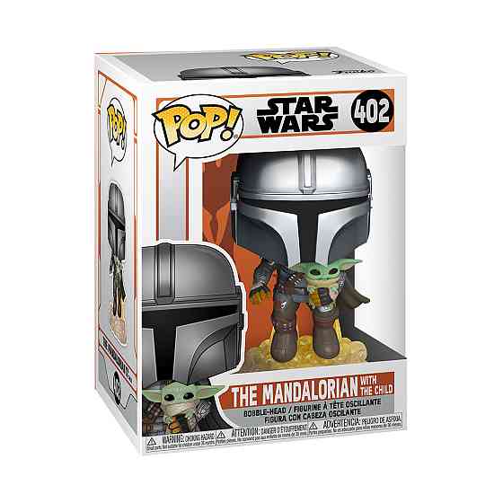 Ігрова фігурка Funko Pop! - Мандалорець, що летить з малюком Днепр