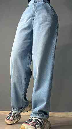 Джинсы женские Its Basic 4148-2 SKATER с резинкой на талии широкие голубые, голубой, 38, 38, 80 см, 105 см Киев