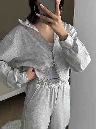 Женский прогулочный костюм двойка: кофта и штаны турецкая двунитка Меланж, 46/48 Одесса