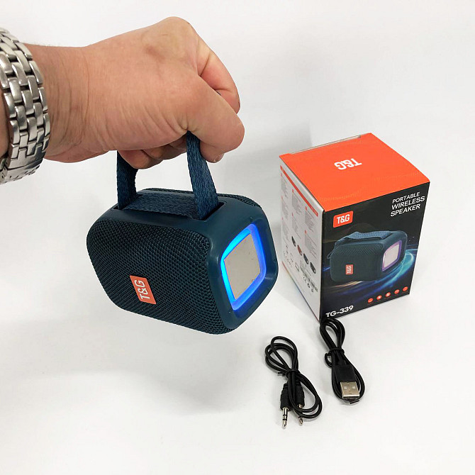 Bluetooth колонка с встроенной светодиодной подсветкой TG339, Bluetooth колонка с USB и AUX входом HL-72 Львов - изображение 10