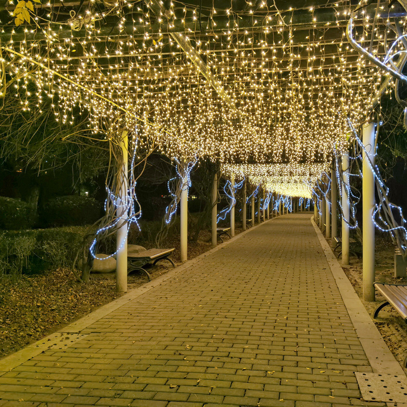 Светодиодная гирлянда новогодняя 200 LED «Водопад» 2×2 м, теплый белый, 8 режимов Киев - изображение 4