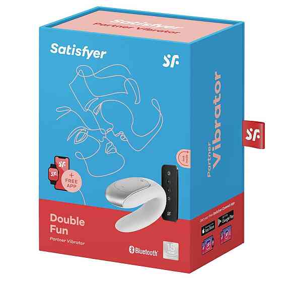 Смарт-вібратор для пар Satisfyer Double Fun (White) з пультом ДК Sex Aura Київ