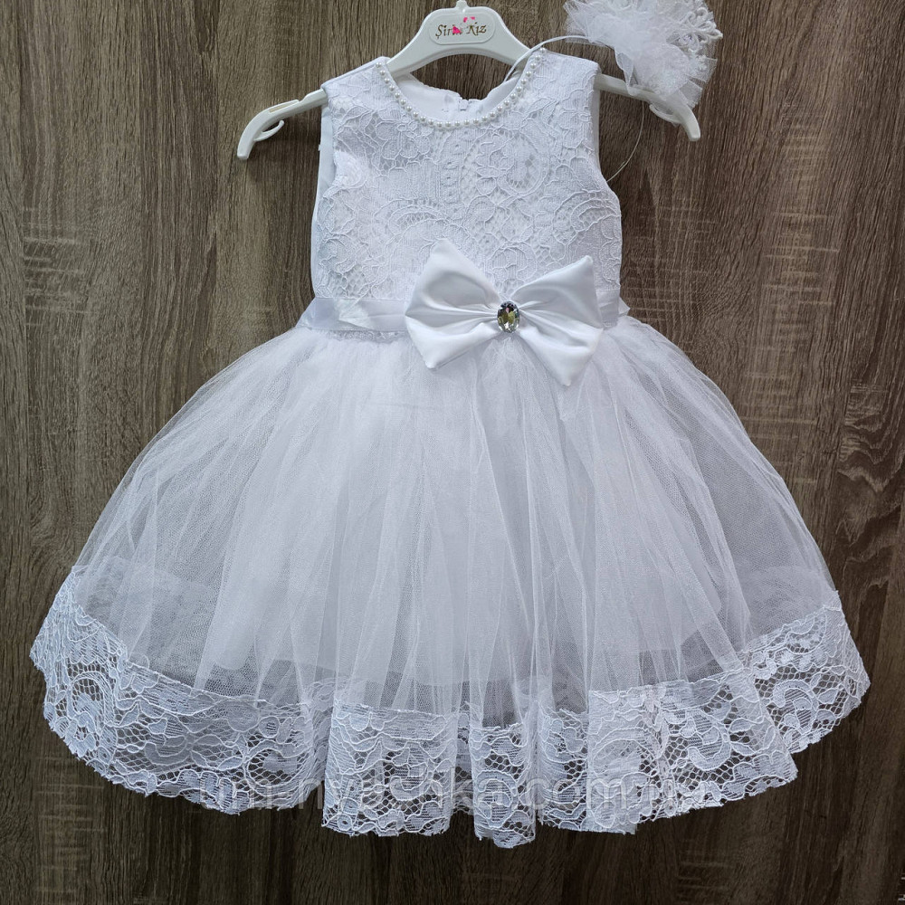 Детское нарядное белое платье Снежинка-Кружево 80-98 Кривой Рог - изображение 3