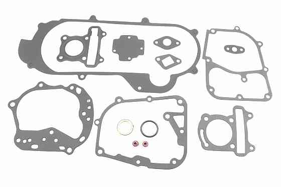 Прокладки двигуна 50cc-39мм, к-кт 13 деталей, короткий варіатор (метал) Киев