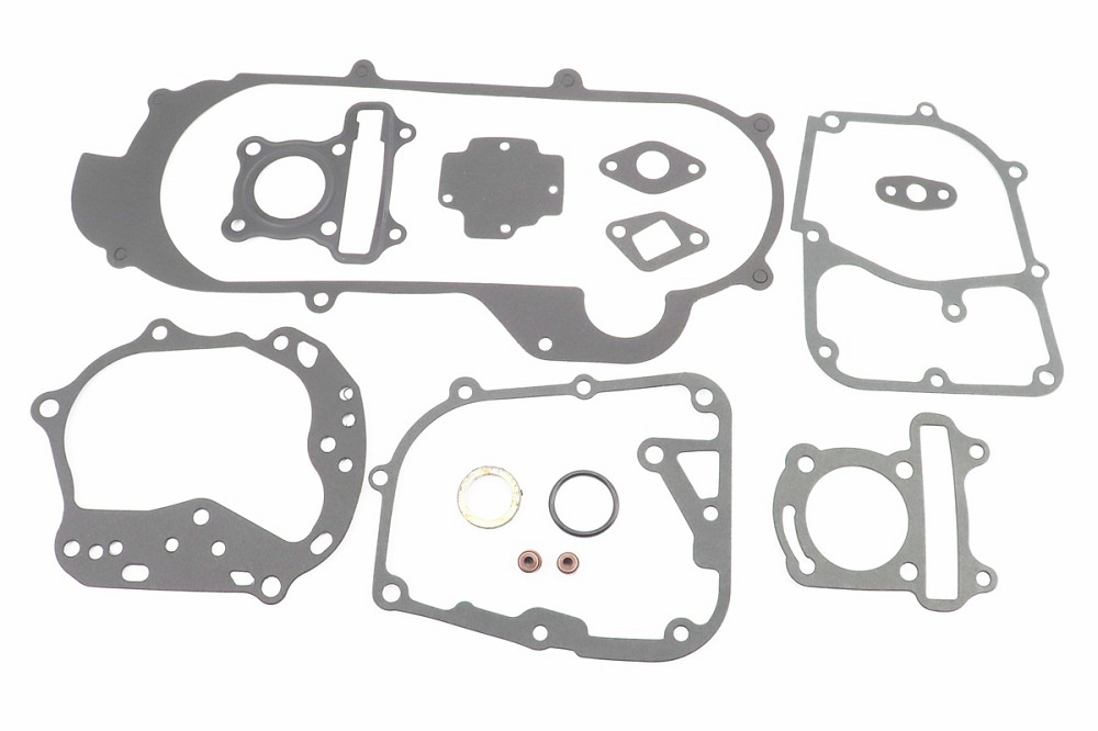 Прокладки двигуна 50cc-39мм, к-кт 13 деталей, короткий варіатор (метал) Київ - фото 1