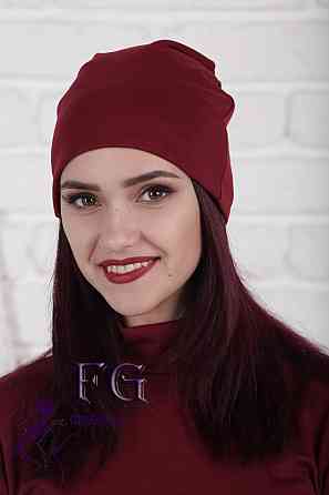 Женская шапка бини трикотажная Киев