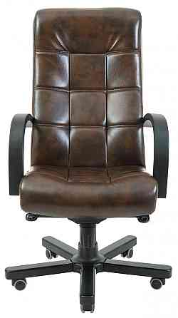 Офісне Крісло Керівника Richman Virginia Titan Dark Brown Wood М2 AnyFix Коричневий Київ