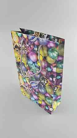 Новорічні пакети для подарунків, середній 17x26x8-039 (12 шт.) Харків