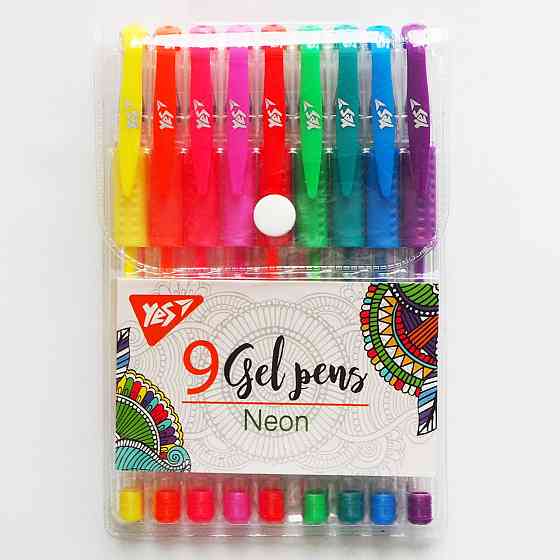 Набір гелевих ручок "YES" 420432 "Neon" 9 шт., шт Київ