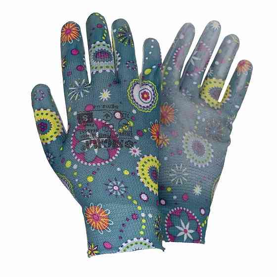 Рукавички трикотажні з частковим ПУ покриттям р8 (сині, манжет) SIGMA (9446561) Київ