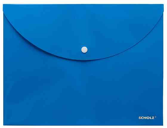 Папка на кнопці A4 "Scholz""Charming" 5127-05SCH пласт. 180 мкм блакитна, шт Київ