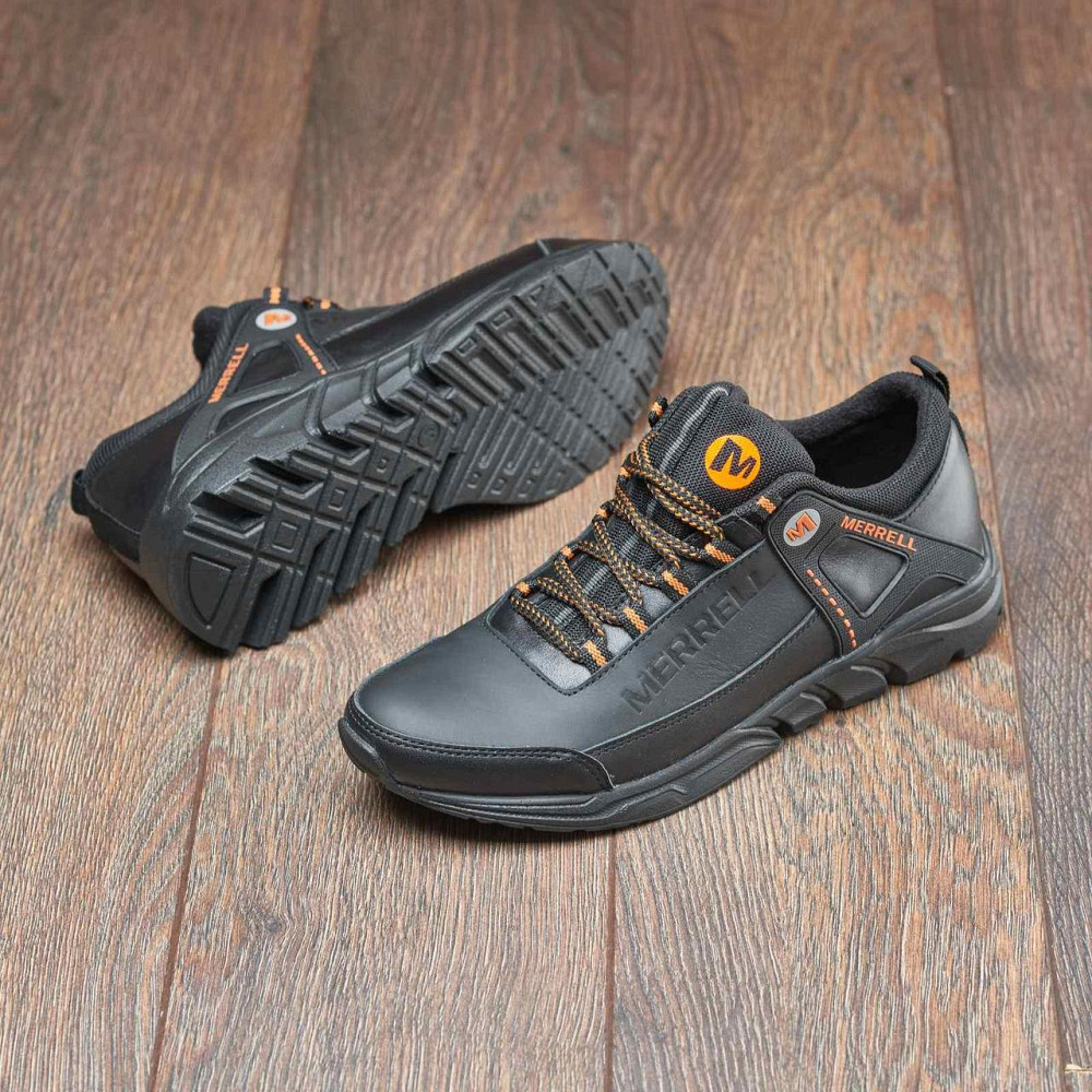 Чоловічі шкіряні кросівки М-912 черн Харьков - изображение 8