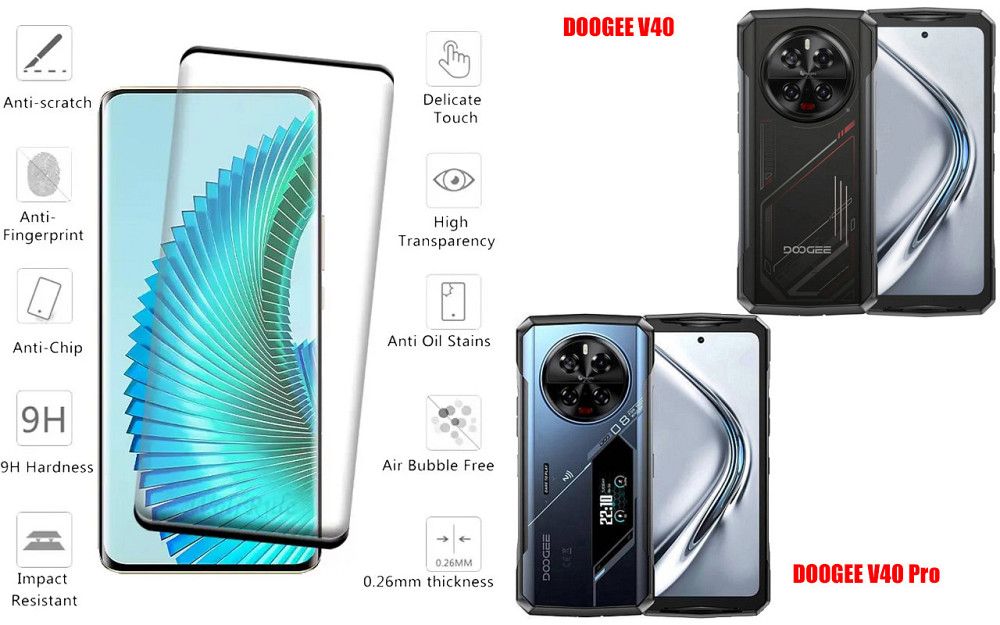 Защитное стекло HyperGlass Pro для DOOGEE V40, DOOGEE V40 Pro – максимальная чувствительность и защита Киев - изображение 2