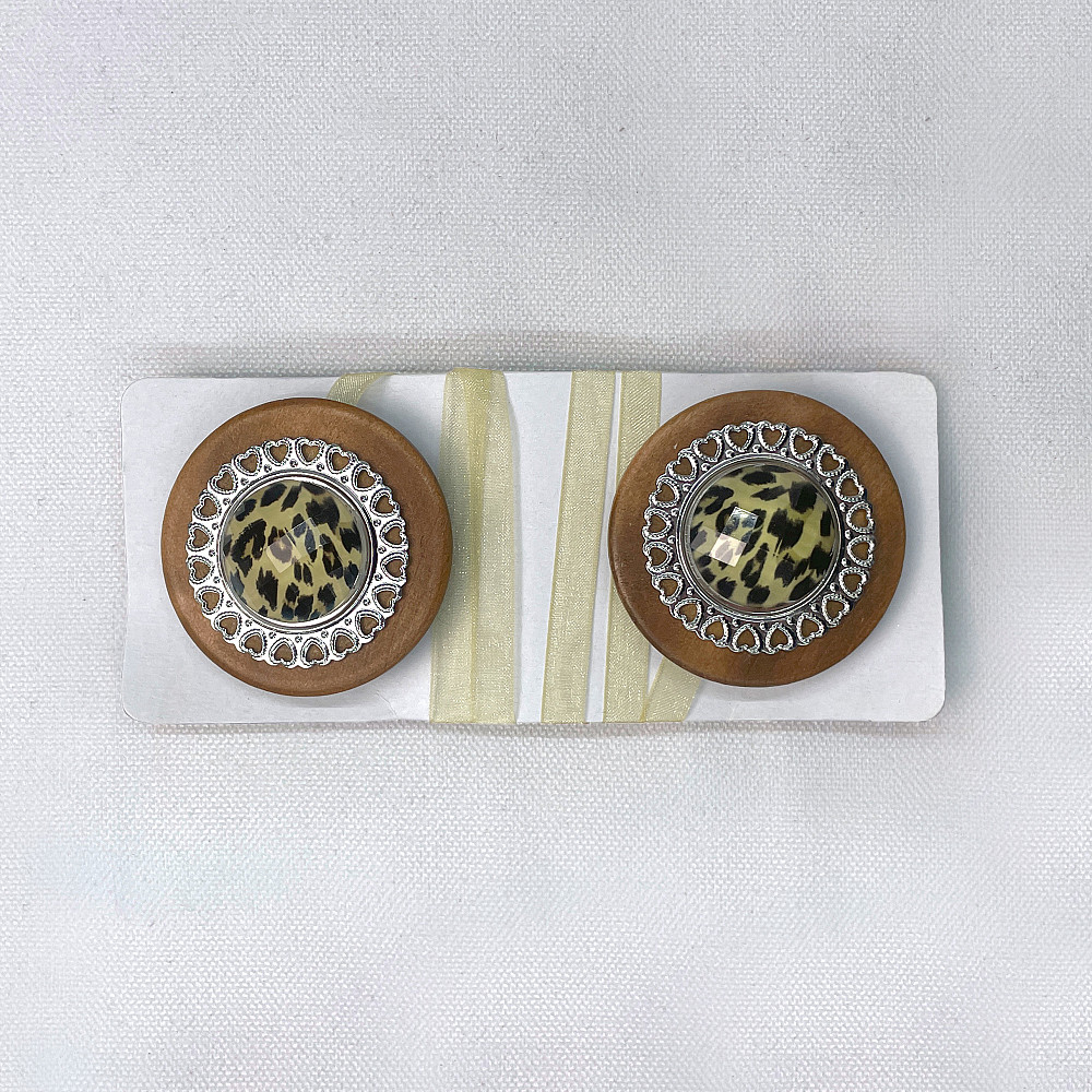 Магніти для штор і гардин Карпати набір 2 шт Коричневий з сріблястим (81-148) Київ - фото 5