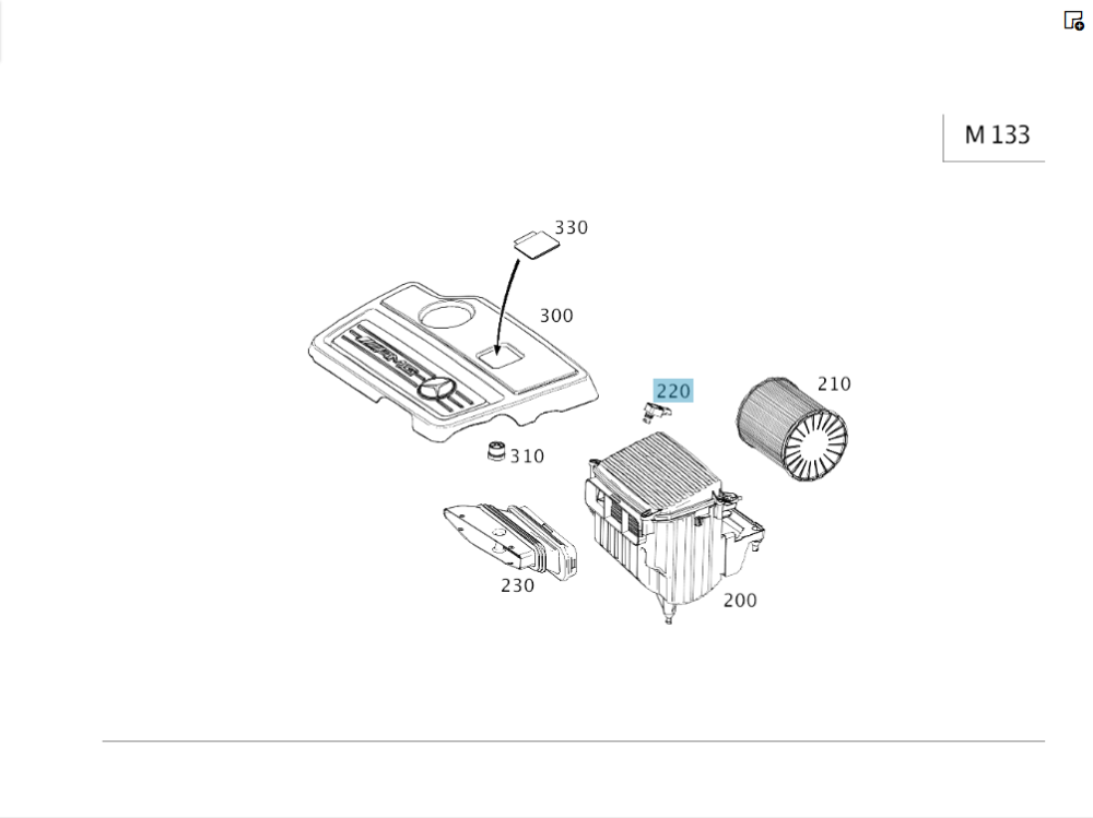 Mercedes-Benz  A0071530528 Датчик тиску в корпус повітряного фільтра C-Class W204 S-Class W221 W222 C217 CL C216 E-Class C207 W205 W213 C238 C-Class W Одеса - фото 5
