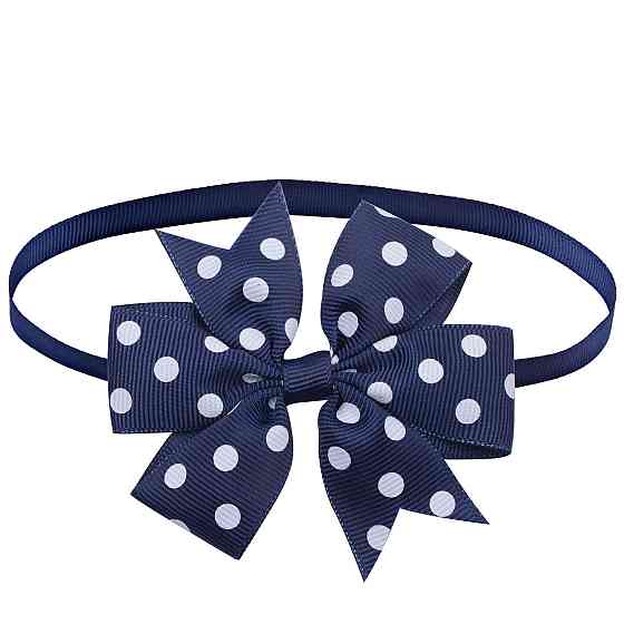 Бантик на шию для собак та котів one size синьо-білий Київ