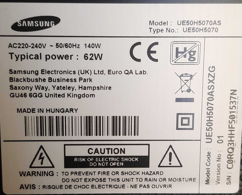 Телевізор 50" Samsung UE50H5070AS Харків - фото 1