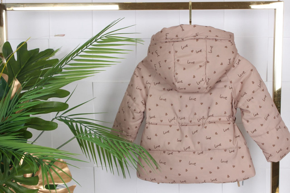 Демисезонная курточка для девочек бежевая на 5-6 лет Николаев - изображение 2