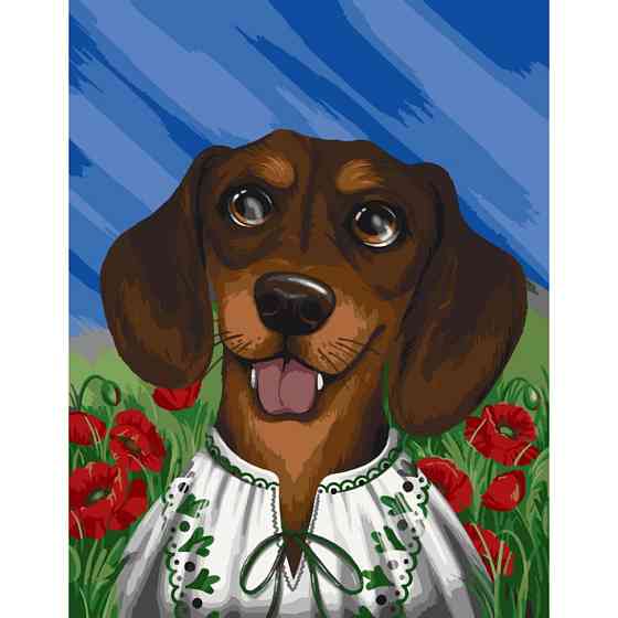 Картина за номерами "Вухастий патріот" ©pollypop92 11523-AC 40х50 см Вінниця