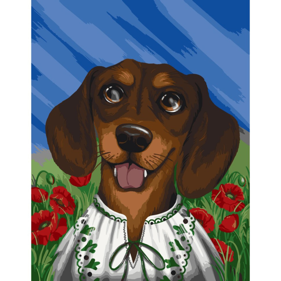 Картина за номерами "Вухастий патріот" ©pollypop92 11523-AC 40х50 см Вінниця - фото 1