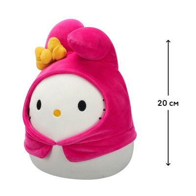 Мягкая игрушка Squishmallows Хелоу Китти в образе Моя Мелоди 20 см (SQSN00390) Винница - изображение 11