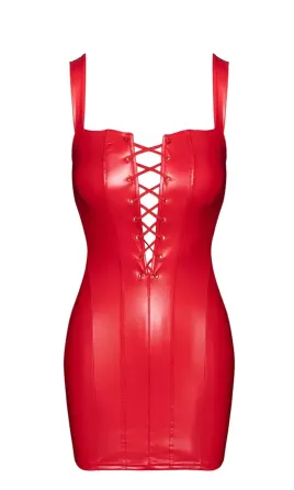 Сукня Noir Handmade F364 Bombshell Lace-Up Mini Dress Red L Львів