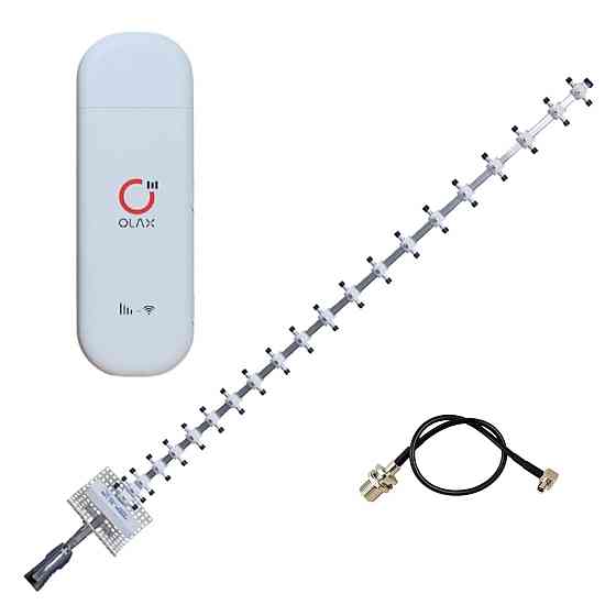 Комплект 4G LTE Wi-Fi роутер Olax F90 + 3G/4G LTE антенна Стрела MARKETNET 900/1700-2700 МГц 21 дБ Киев