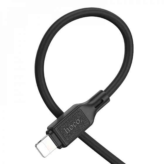 Кабель HOCO X90 Cool silicone charging data cable for iP Black Київ